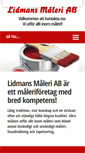 Mobile Screenshot of lidmansmaleri.se